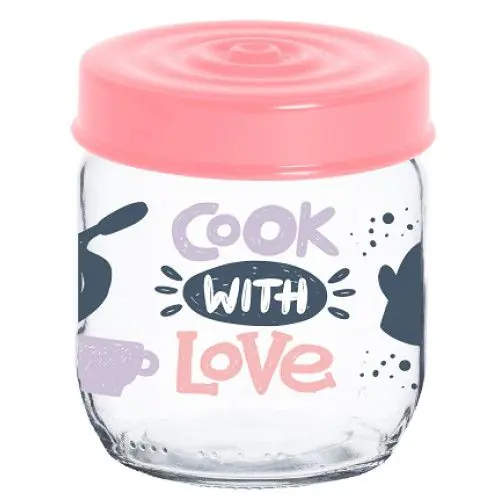 Банка для сыпучих HEREVIN Jar-Cook With Love 171341-074 (425мл)