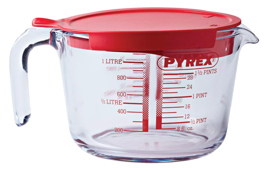 Мерная кружка с крышкой PYREX Classic 264P000/7046 (1л)