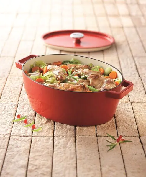 Каструля PYREX Slow Cook red SC5AC33/6641 (5.8л/33см)