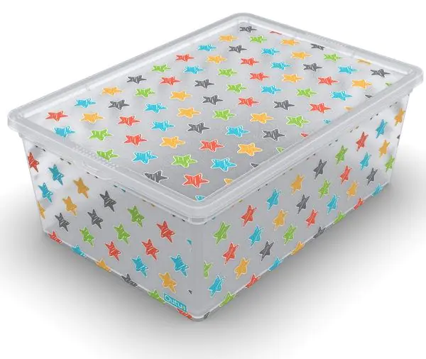 Коробка для хранения QUTU LIGHT BOX Colored Stars (10л)