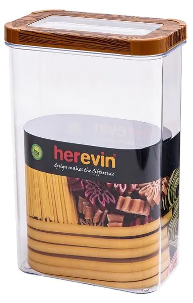 Контейнер HEREVIN WOOD Transparent Lid 161208-003 (2500мл)