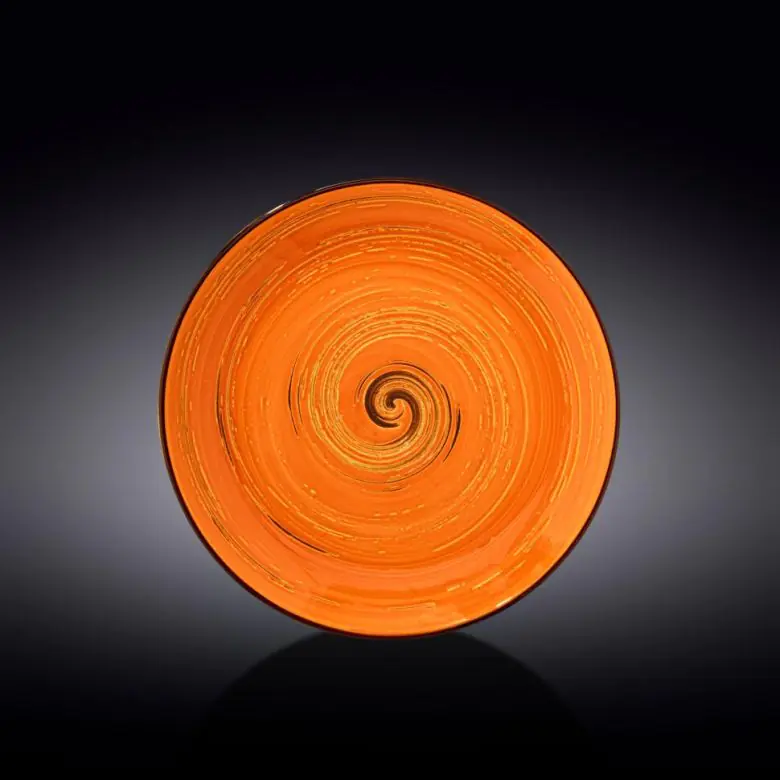 Тарелка круглая Wilmax Spiral Orange WL-669314 / A (25.5 см)