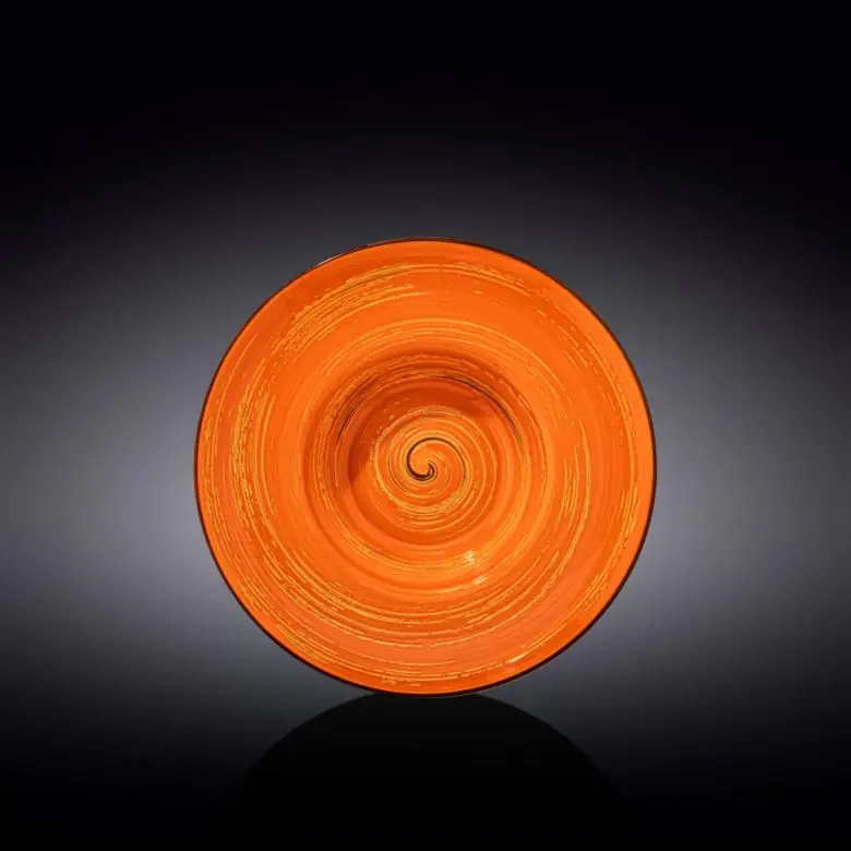 Тарелка глубокая Wilmax Spiral Orange WL-669323 / A (22.5см/1100мл)