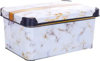 Коробка для хранения Violet House DECOR Marble White 0646 (5л)