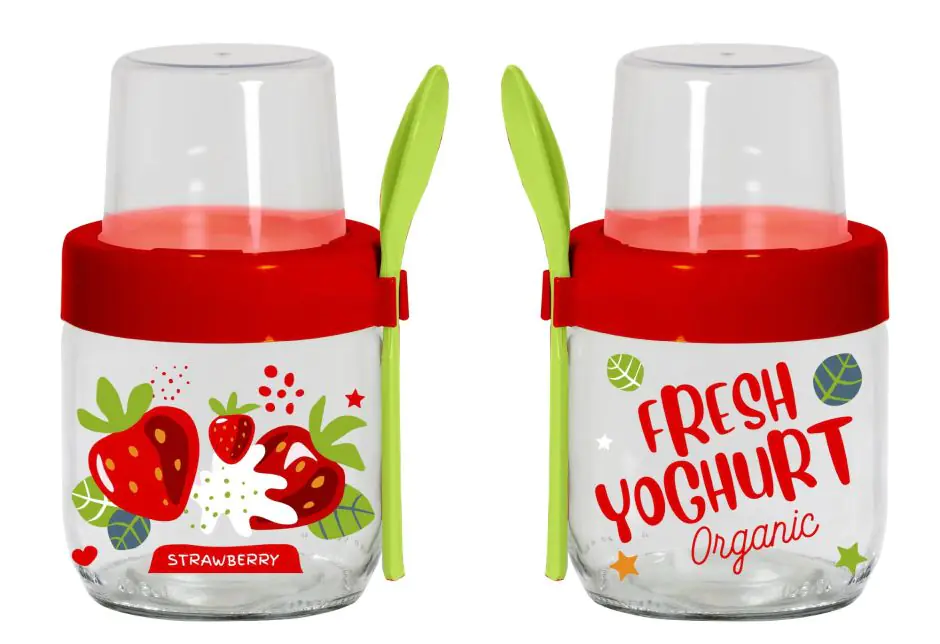 Банка-контейнер с ложкой Herevin Fruit-Yoghurt 131615-000 (425мл)