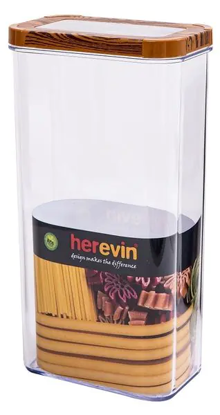 Контейнер HEREVIN WOOD Transparent Lid 161209-003 (3000мл)