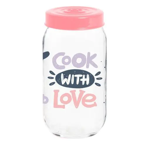 Банка для сыпучих HEREVIN Jar-Cook With Love 171541-074 (1000мл)