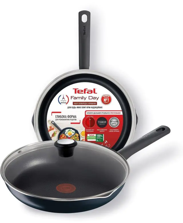 Сковорода универсальная с крышкой Tefal Family Day B5660653UA (28см)