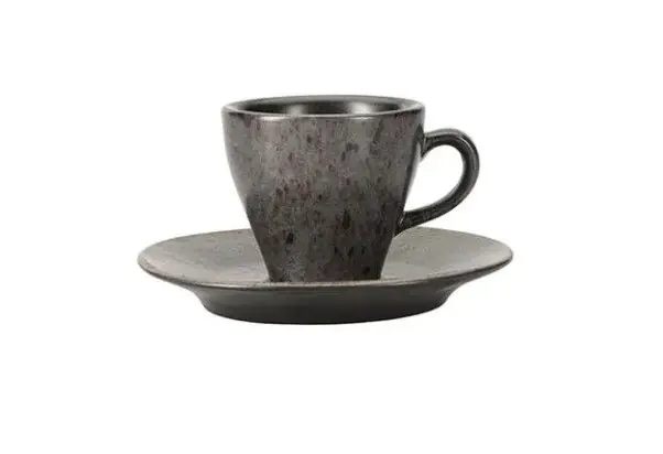 Чашка з блюдцем Porland Stoneware Ironstone 21DC08 I (75мл/12см)