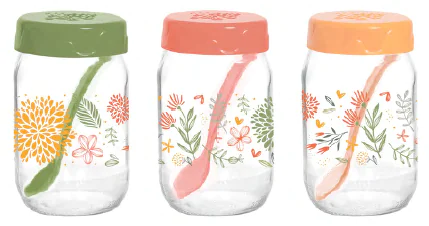 Емкость для специй HEREVIN Decorated Spice Jar Set MIX 131507-157 (370мл)