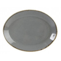 Тарелка овальная Porland Seasons Dark Grey 112124/DG (24см)