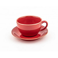 Чайная чашка с блюдцем Porland Seasons Red 222134 R (320м/15см)