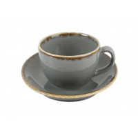Чашка чайная Porland Seasons Dark Gray 322134 DG (320мл)
