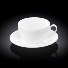 Чашка чайная с блюдцем Wilmax  993191 / AB  (400 мл)