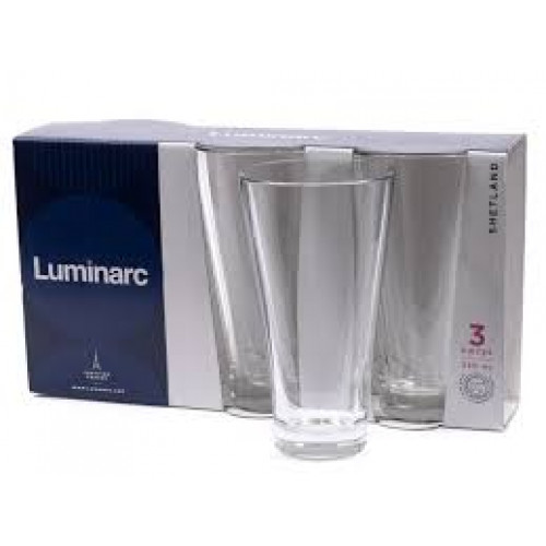 Набор стаканов высоких Luminarc Shetland  P1432  (350 мл)  3 шт