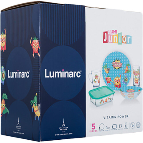 Детский набор столовой посуды Luminarc Vitamin Power P7869 5пр