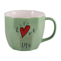 Чашка Milika Love your life Mint M0520-L254GR (360мл)