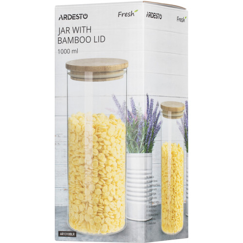 Банка для сыпучих продуктов Ardesto Fresh AR1310BLR (1000мл)