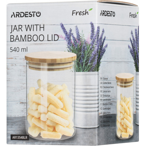 Банка для сыпучих продуктов Ardesto Fresh AR1354BLR (540мл)