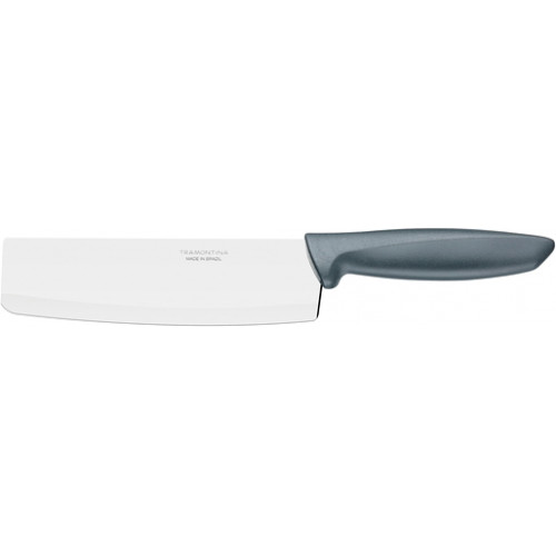Кухонный поварской широкий нож Tramontina Plenus Grey 23444/167 (178мм)
