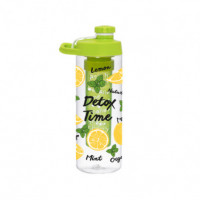 Бутылка для воды Herevin Lemon-Detox Twist 161568-001 (0.65л)