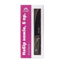 Набор ножей c покрытием non-stick Vincent Black blade VC-6211 5шт