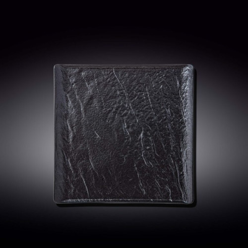 Тарелка квадратная Wilmax Slatestone Black WL-661106 / A (21,5х21,5см)