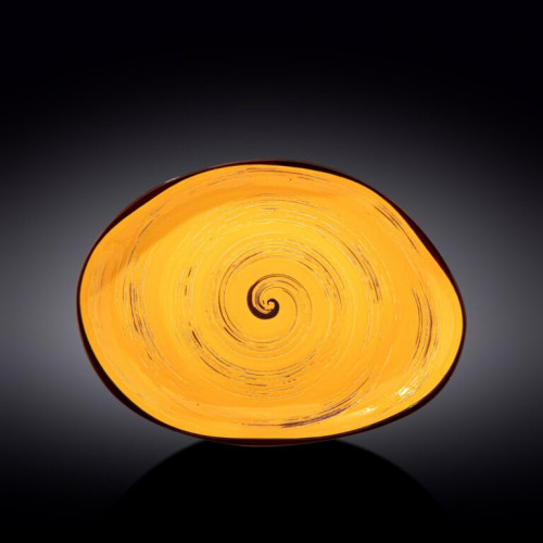 Блюдо камень Wilmax Spiral Yellow WL-669442 / A (33см)