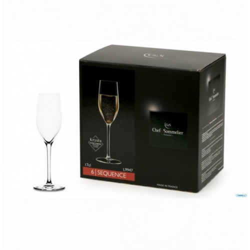 Набор бокалов для шампанского C&S Sequance L9947 (170мл) - 6шт