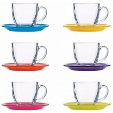 яяяя (уже есть) Чайный сервиз Luminarc Rainbow Carina N4217 (220мл/14см) - 12пр