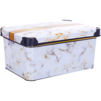 Коробка для хранения Violet House DECOR Marble White 0646 (5л)
