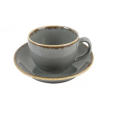 Чайная чашка с блюдцем Porland Seasons Dark Gray 222134 DG (320мл)