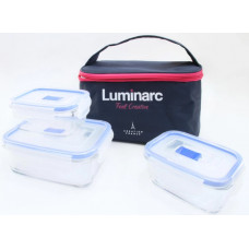 Контейнеры с сумкой LUMINARC PURE BOX ACTIVE P8002 4пр