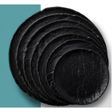 Тарелка круглая Wilmax Slatestone Black WL-661127 / A (28 см)