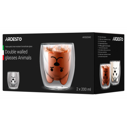 Стаканы Ardesto Animals AR2620AD (200мл) 2шт