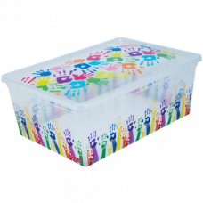 Коробка для хранения QUTU LIGHT BOX COLORED HANDS (25л)