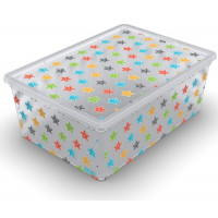 Коробка для хранения QUTU LIGHT BOX Colored Stars (10л)