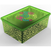 Коробка для хранения QUTU LIGHT BOX Flouresent Green (5л)