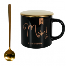 Чашка с крышкой и ложкой WESTHILL FOR MOM MCO21-141 (360мл)