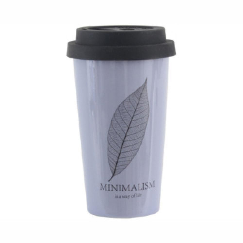 Чашка с крышкой Limited Edition Minimalism HTK-025 (400 мл)