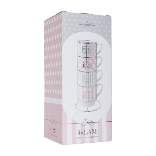 Набор чашек Limited Edition Glam B248-T2005 (345мл) 5пр