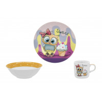 Набор детской посуды Limited Edition Sweet Owl C525 (3 пр)