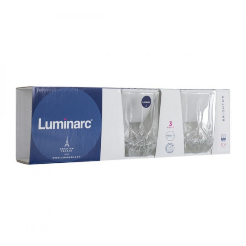 Набор низких стаканов Luminarc Brighton 3 шт N1956 (270 мл)