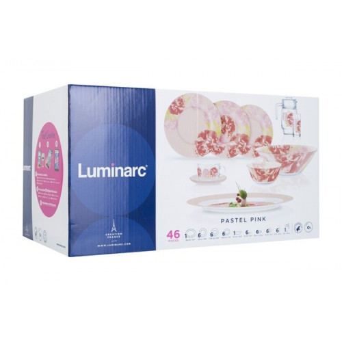 Сервиз столовый Luminarc Pastel Pink N6254 46 пр
