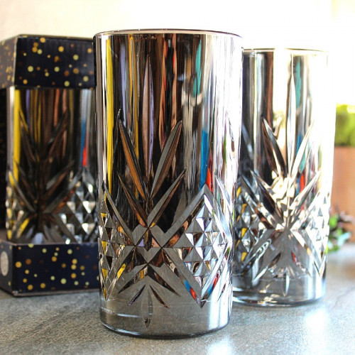Набор высоких стаканов Luminarc Salzburg Shiny Graphite P9319 (380мл) 4шт