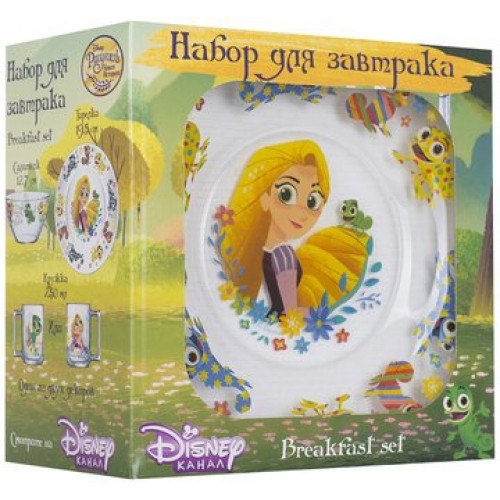 Набор детской посуды ОСЗ Disney Рапунцель 18с2055 ДЗ Рапунц (3пр)