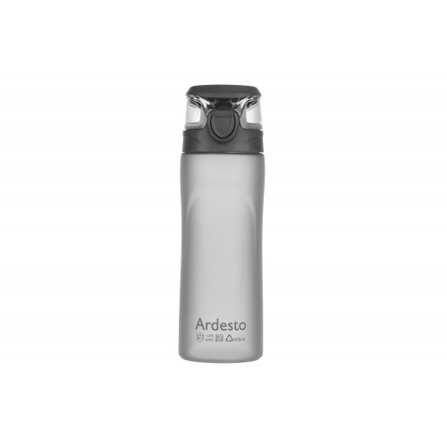 Бутылка для воды Ardesto 600 мл, серая, пластик AR2205PGY