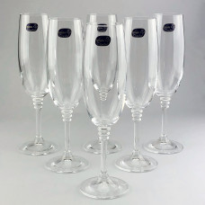 Набор бокалов для шампанского Bohemia Olivia 6 шт b40346 (190мл)