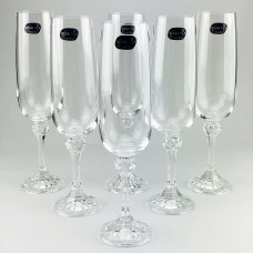 Набор бокалов для шампанского Bohemia Julia 6 шт b40428 (180мл)