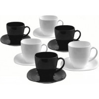 Чайный сервиз Luminarc Carine Black&White D2371 (220мл) 12пр